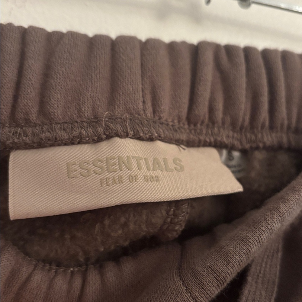 Essentials | S | Fear of God Essentials Taupe Track Pants - Picture 9 of 9